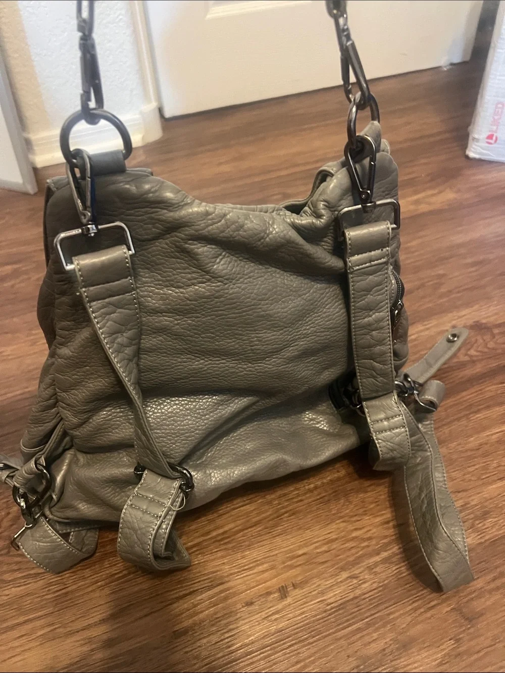 Source Unknown Grey Studded Women’s Backpack